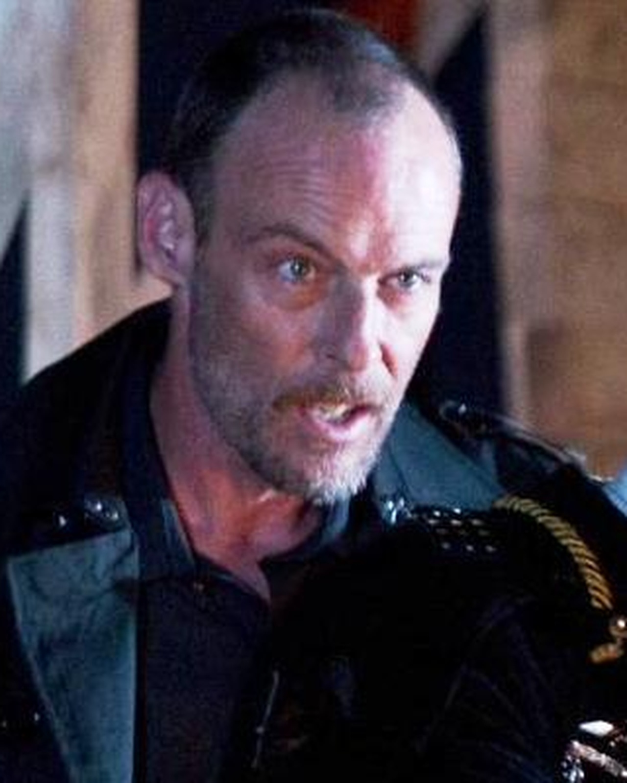 Dylan Collins as Iago in Othello at Shakespeare in the Park